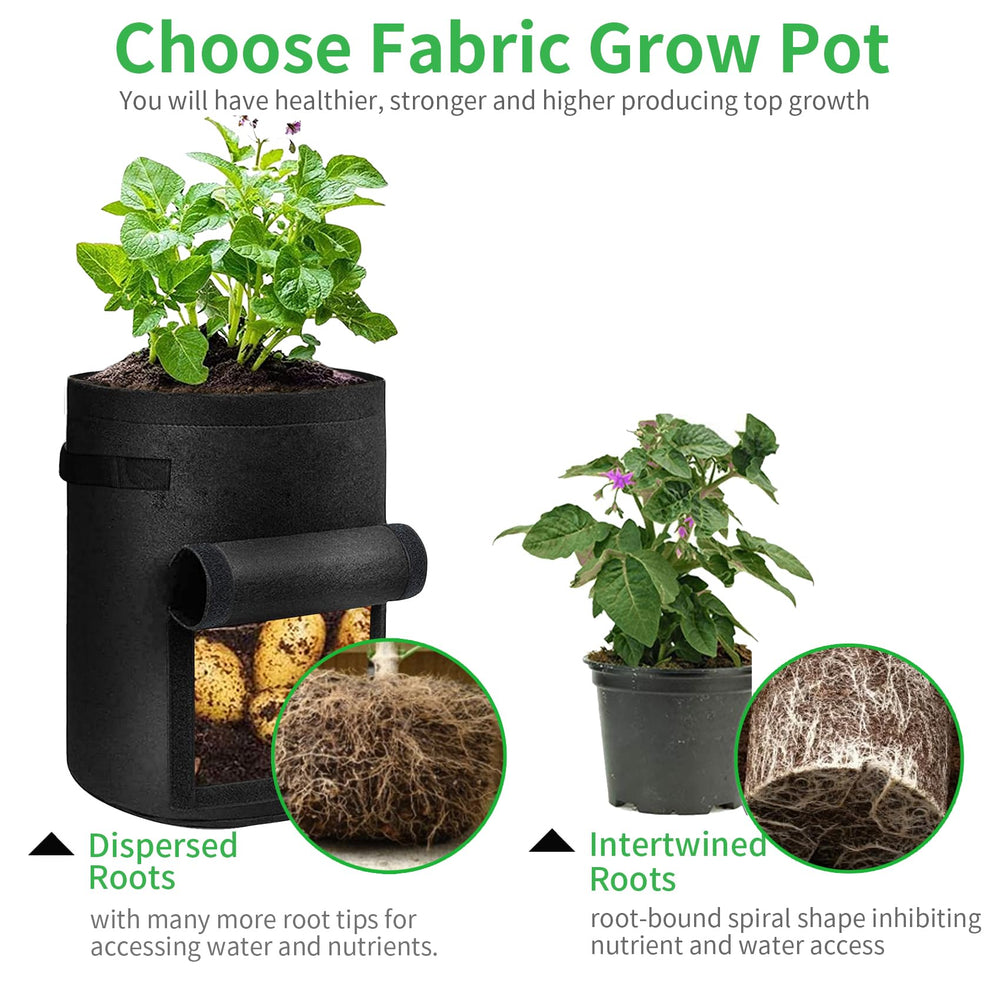 JJGoo 4 pack of potato grow bags displayed