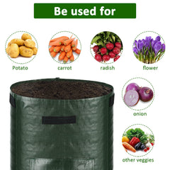 JJGoo Potato Grow Bag with plants growing inside