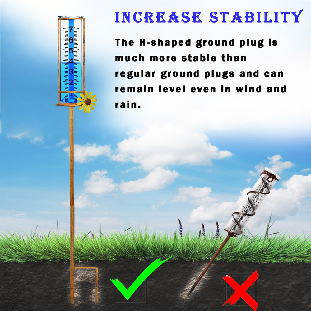 JMBay rain gauge with removable tube for easy cleaning