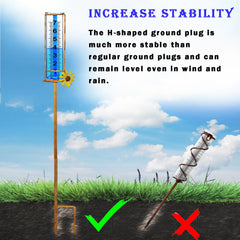 JMBay rain gauge with removable tube for easy cleaning