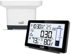 JMBay Wireless Rain Gauge front view with digital display