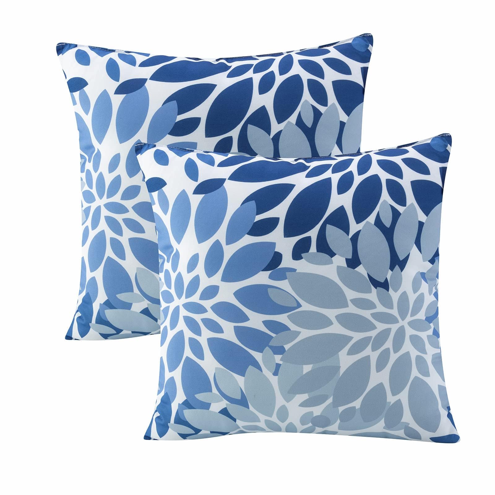 JMKaixin 18x18 inch outdoor pillow in Blue Spark front view