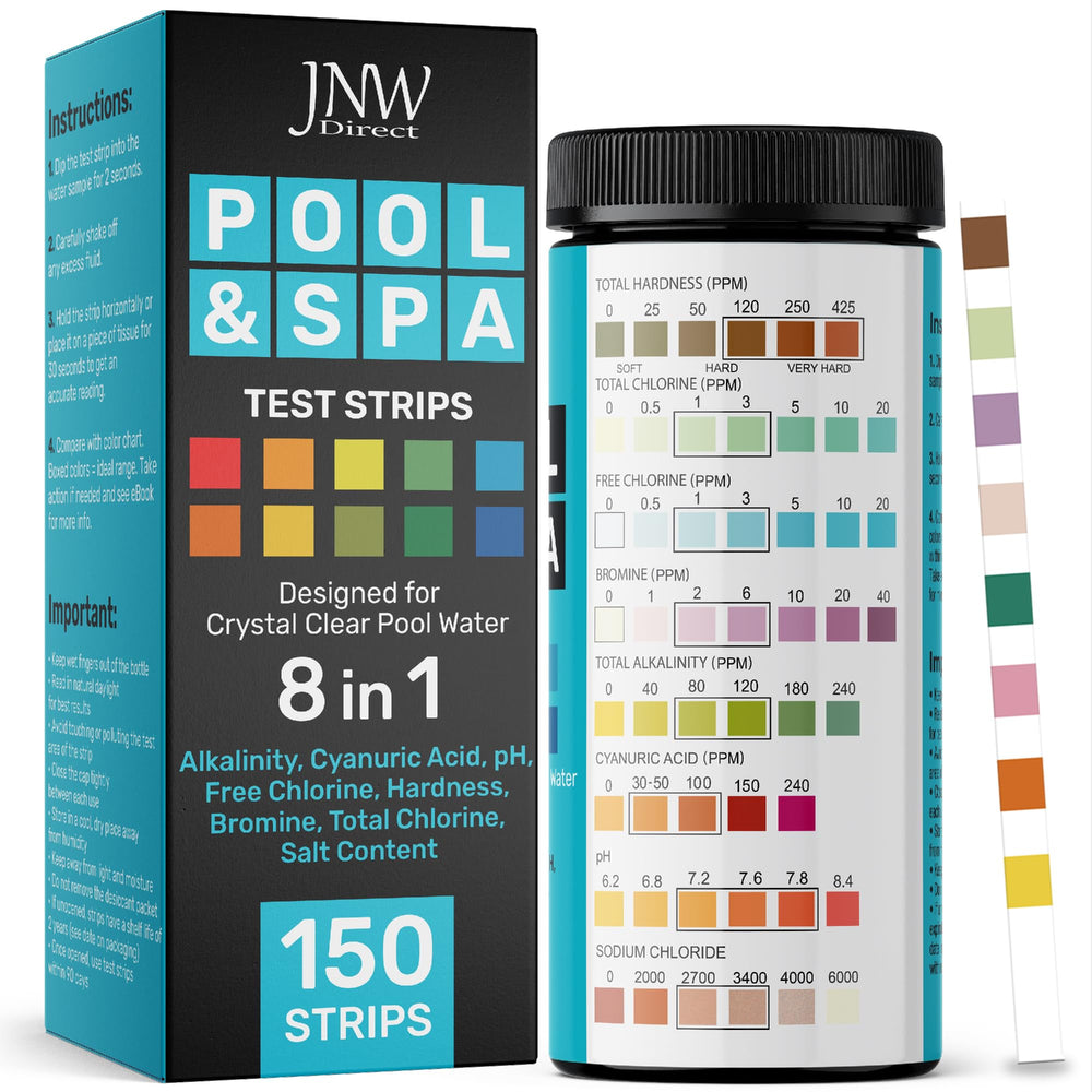 JNW Direct Pool Test Strips 150 Pack front view