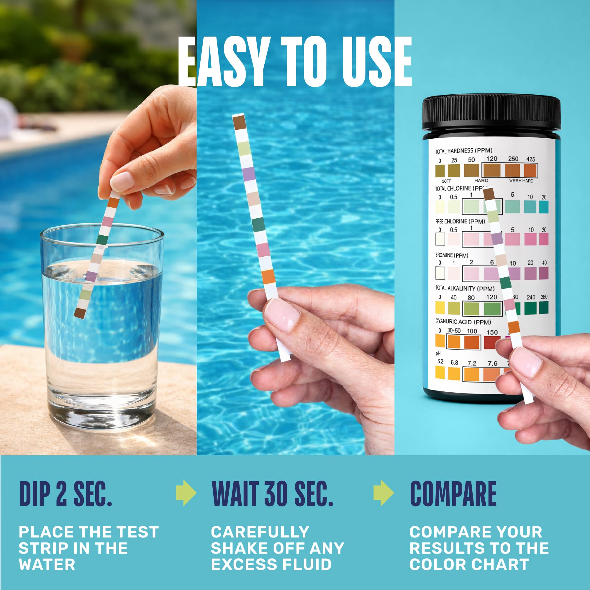 JNW Direct Pool Test Strips packaging details