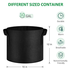 JNYONG 10 Gallon Grow Bag showing aeration design