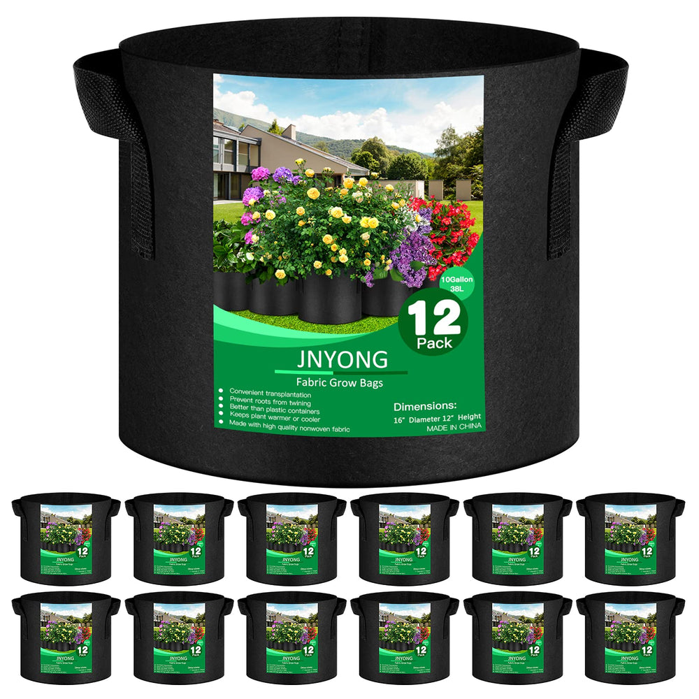 JNYONG 10 Gallon Non-Woven Grow Bag front view