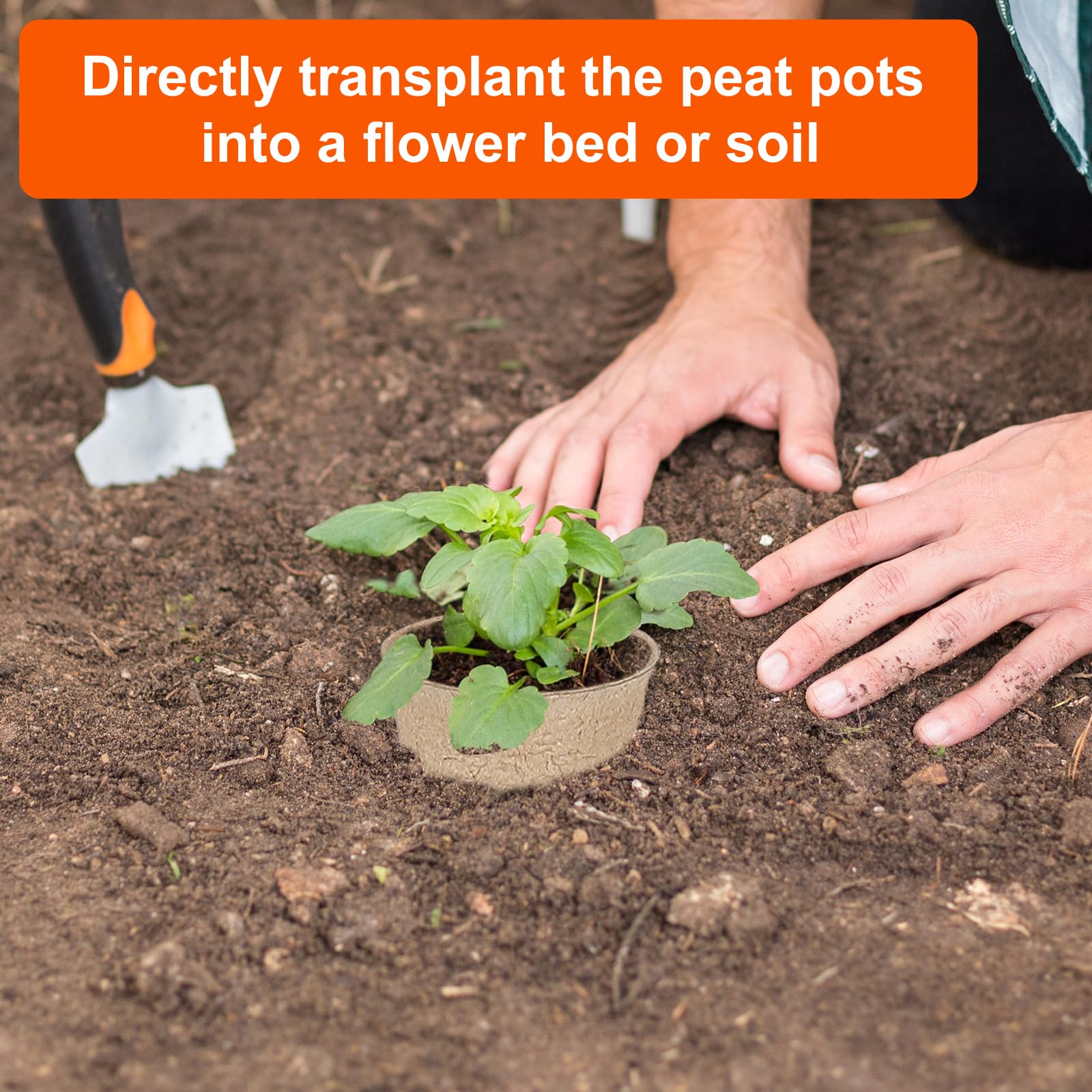 JNYONG biodegradable peat pot stacked for storage