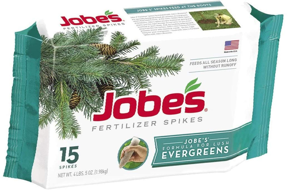 Jobe's Organics Evergreen Fertilizer Spikes 15-Pack front view