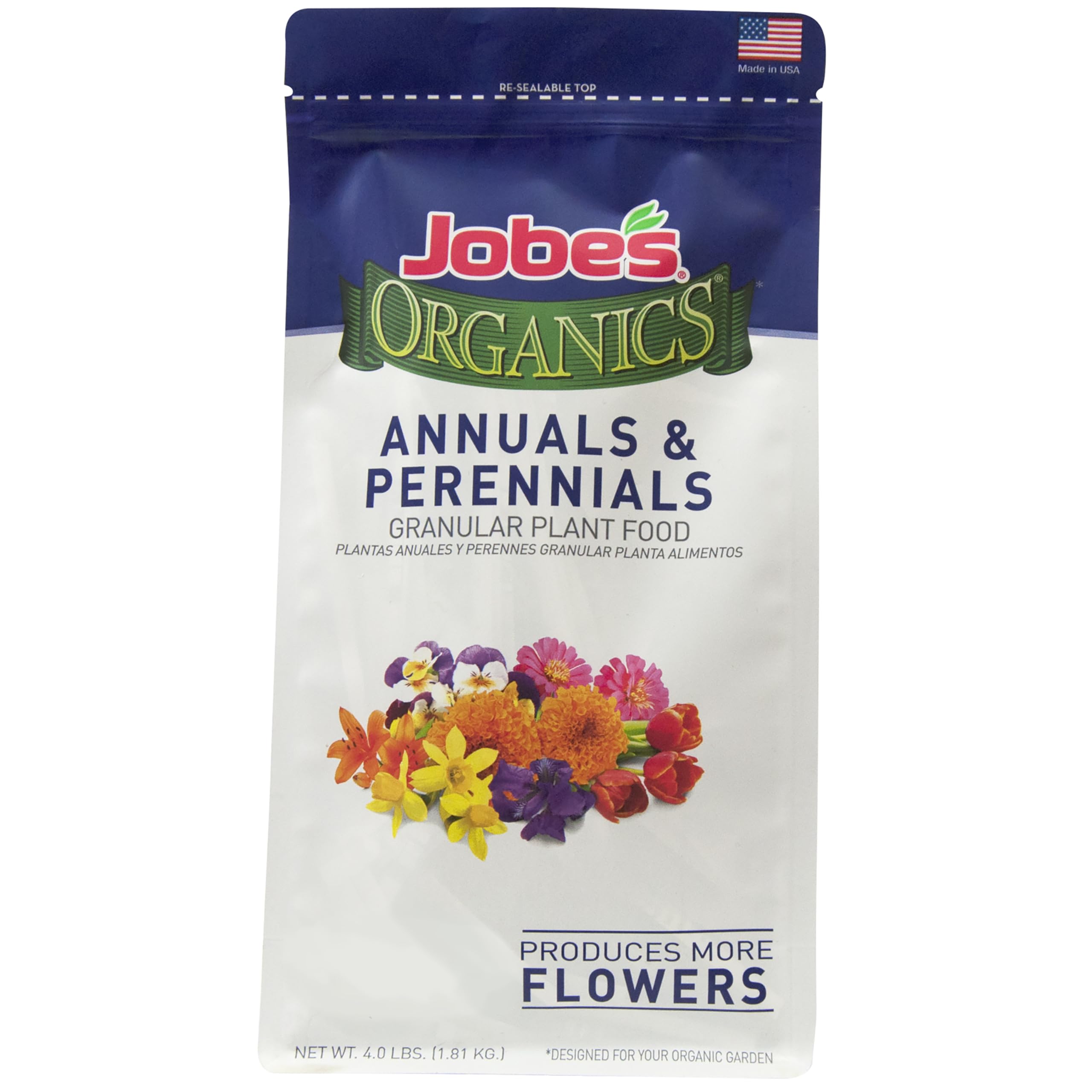 Jobe's Organics Granular Fertilizer 4 lbs bag front view