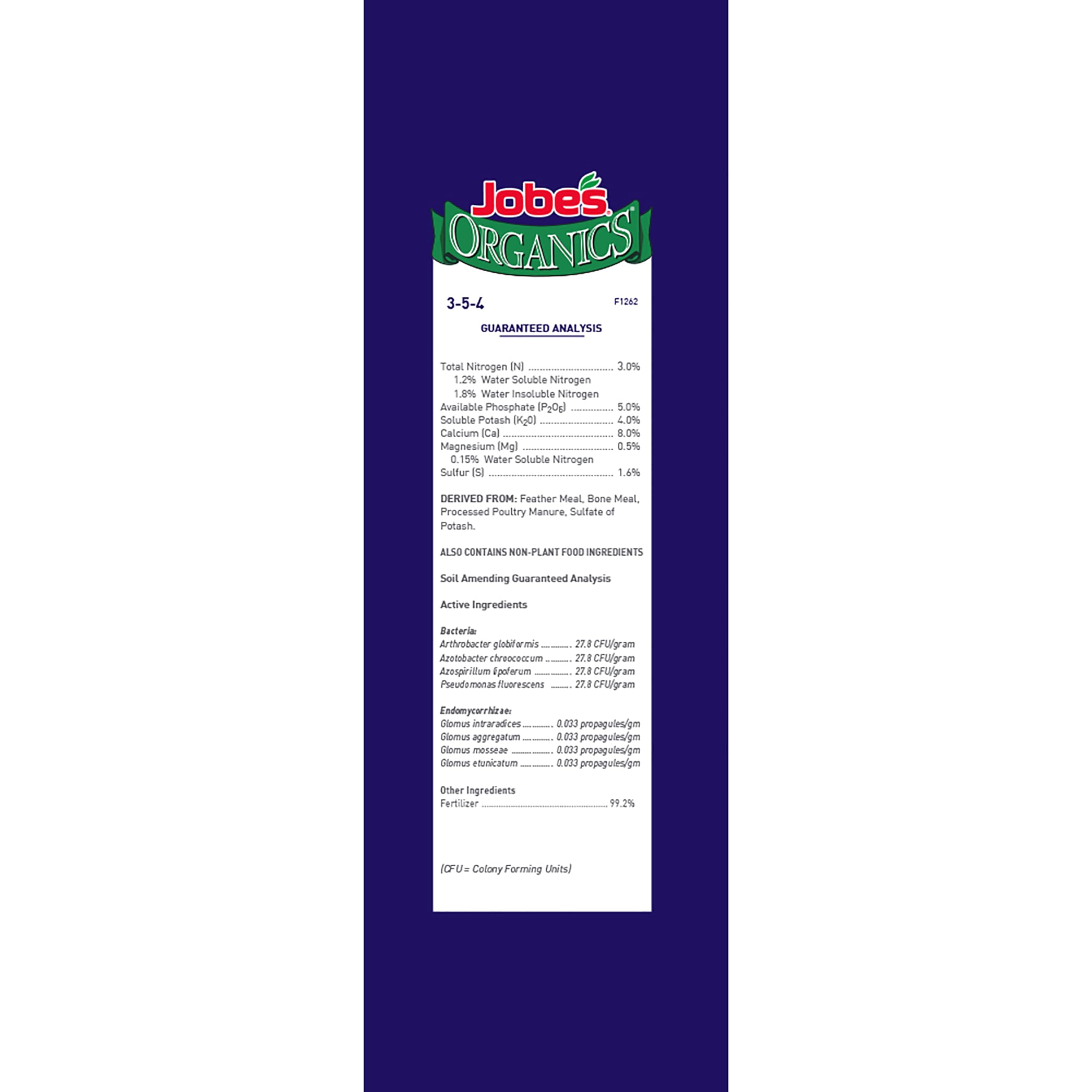 Jobe's Organics Granular Fertilizer in garden setting