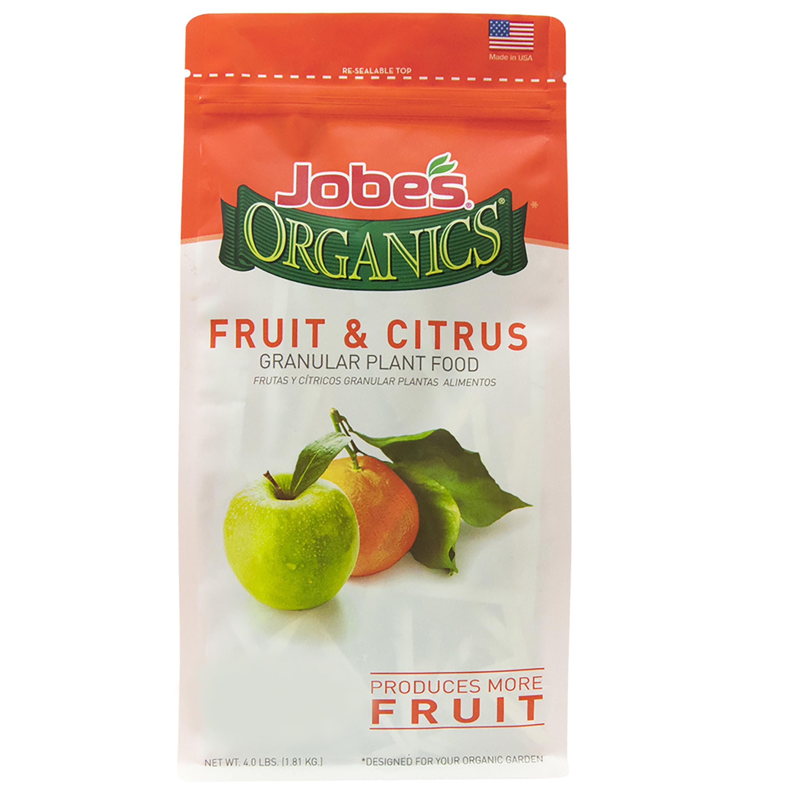 Jobe's Organics Granular Garden Fertilizer 4 lbs bag front view