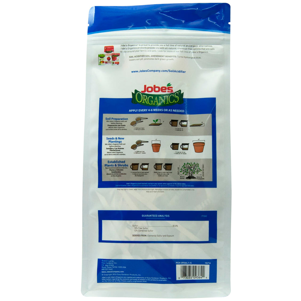 Jobe's Organics Granular Soil Amendment usage instructions