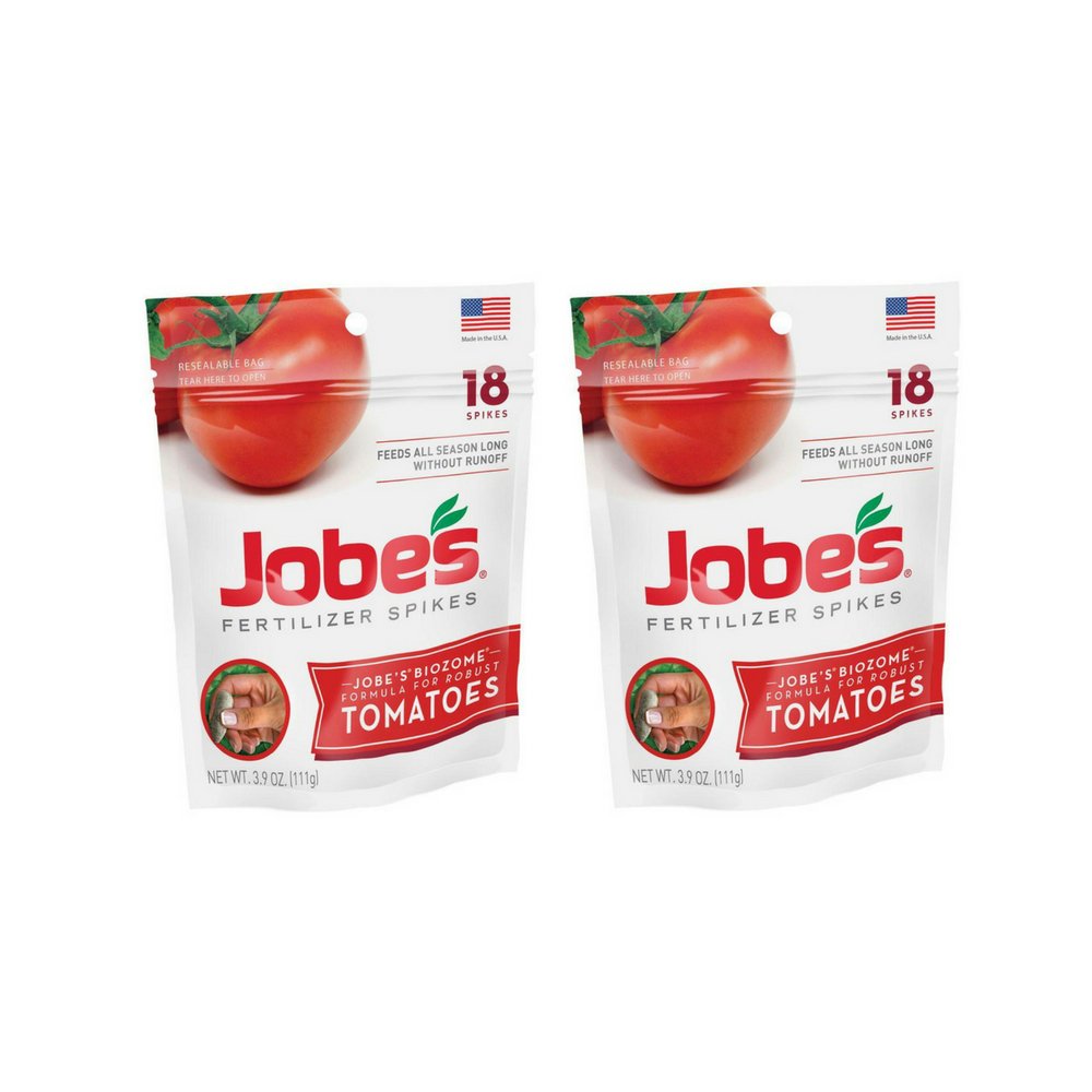 Jobe's Organics Tomato Fertilizer Spikes 6-18-6 in resealable pouch