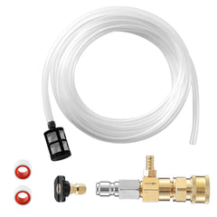 JOEJET Fixed Downstream Injector front view with brass finish
