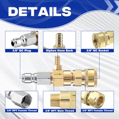 JOEJET Fixed Downstream Injector with included adapters and accessories