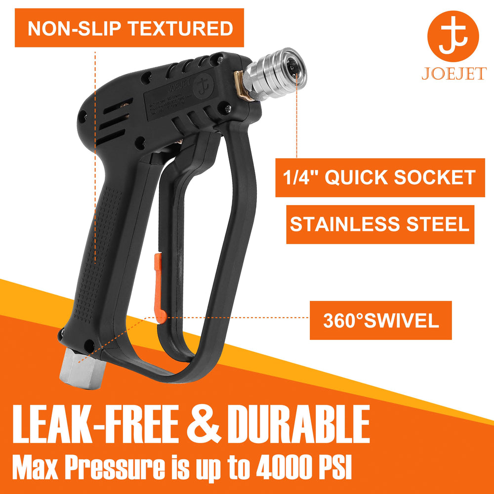 JOEJET Short Pressure Washer Gun, back view