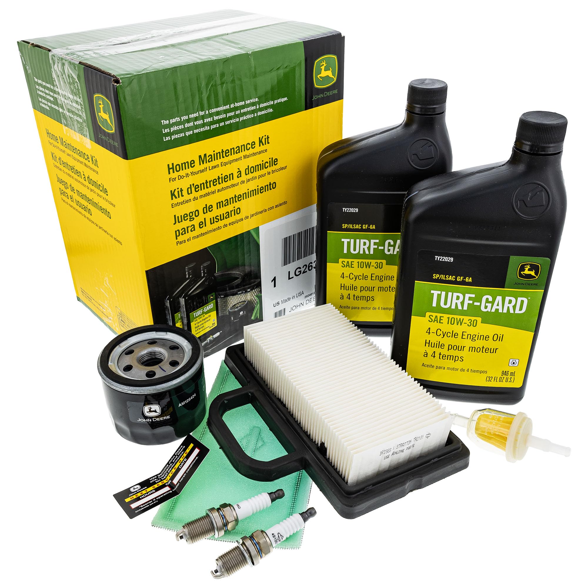 John Deere Maintenance Kit #LG263 packaging front view