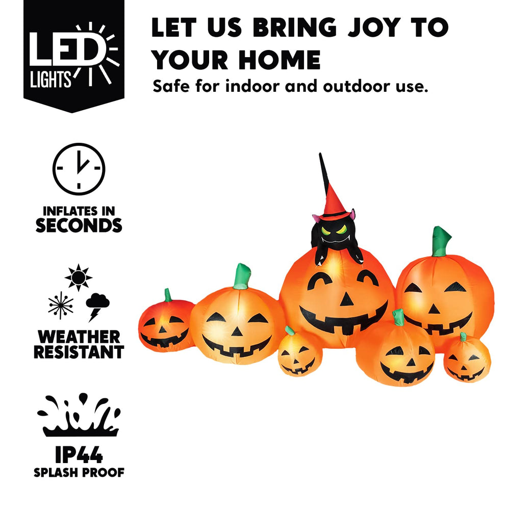 Joiedomi 7 FT Halloween inflatable showing packed components
