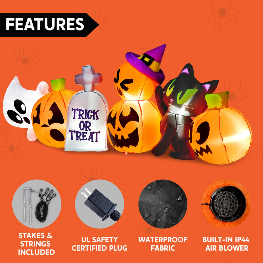 Joiedomi 8 FT inflatable decoration set up for Halloween
