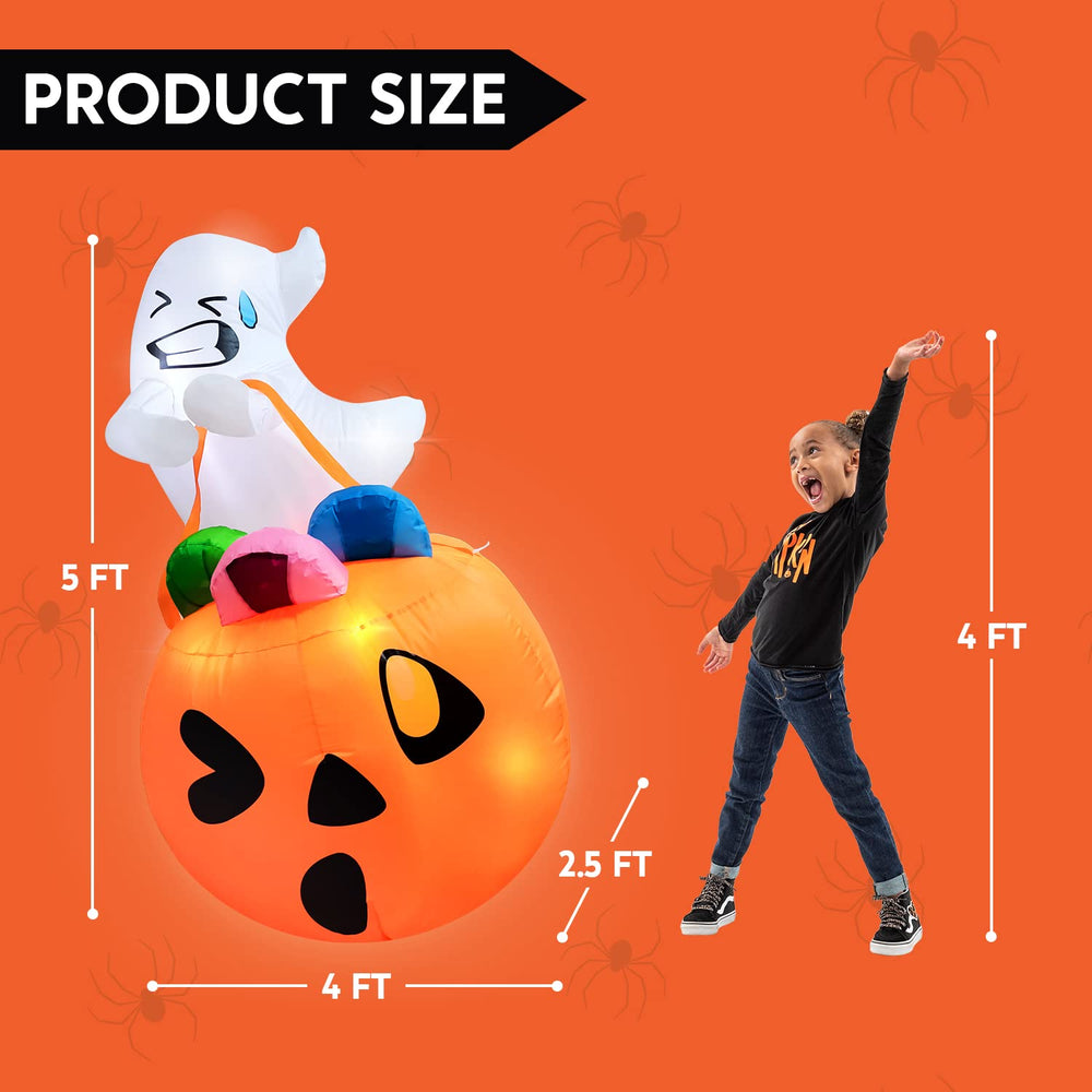 Joiedomi ghost inflatable with ground stakes and ropes