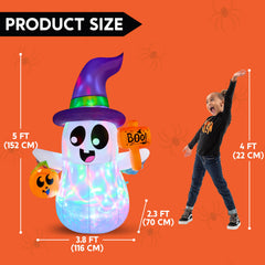 Joiedomi inflatable ghost setup in a garden for Halloween
