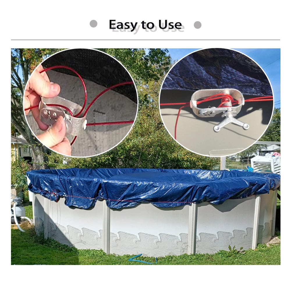 Joilery Pool Cover Kit in use on above ground pool