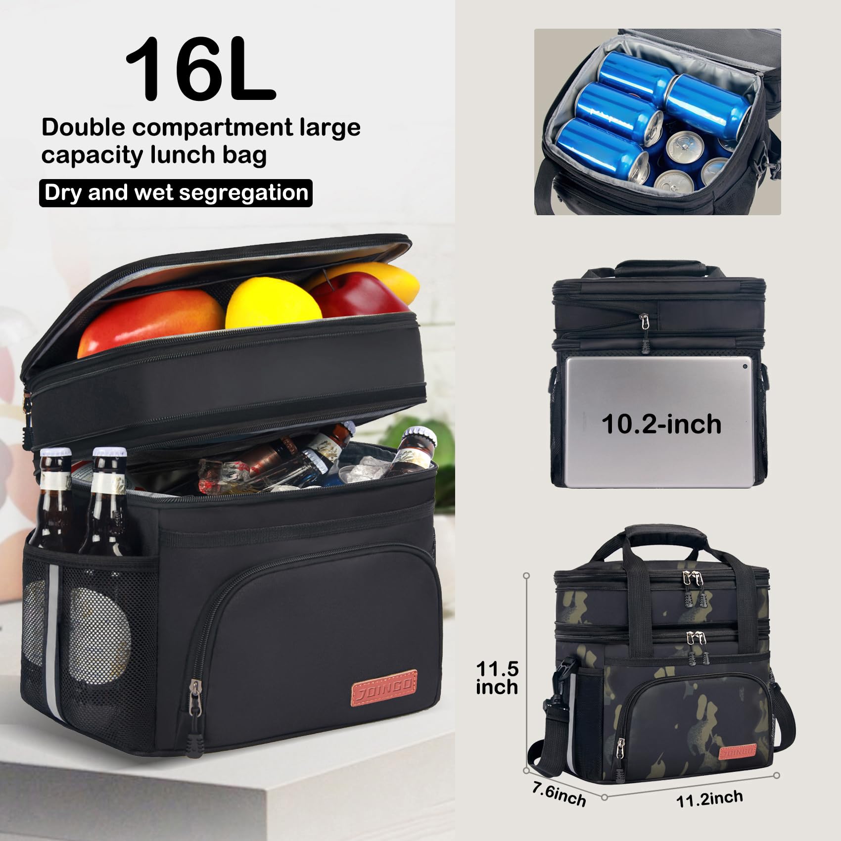 JOINGO Tactical Lunch Box showing expandable compartments