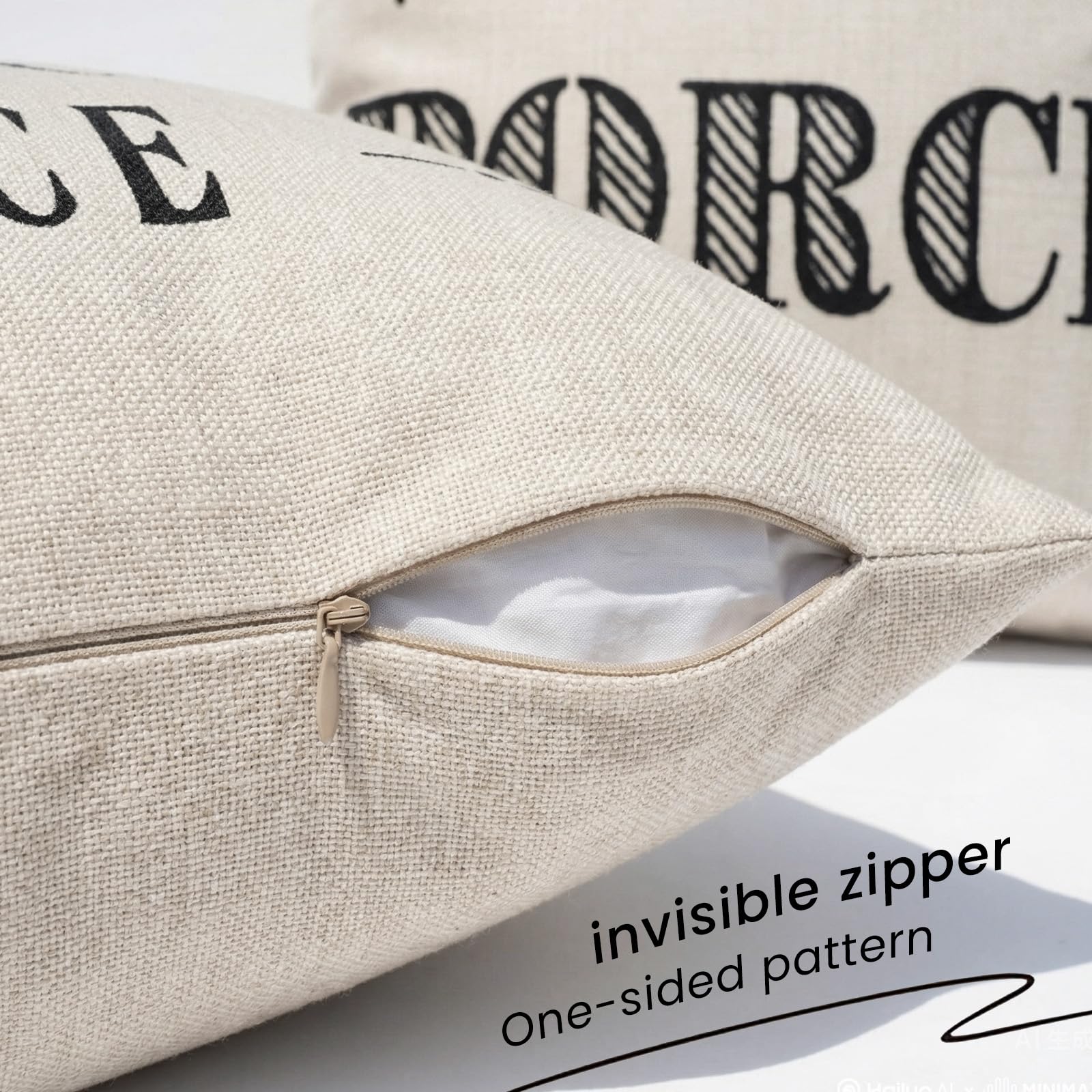 JOJOGOGO outdoor lumbar pillow cover detail of fabric texture