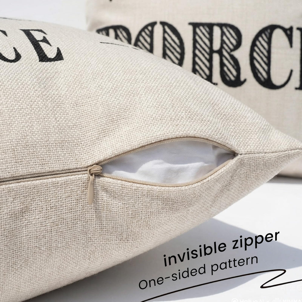 JOJOGOGO outdoor lumbar pillow cover detail of fabric texture