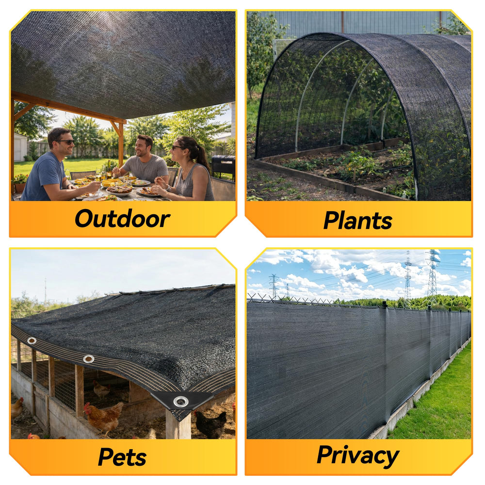 JOJOLEE shade cloth showing reinforced corners and stitching
