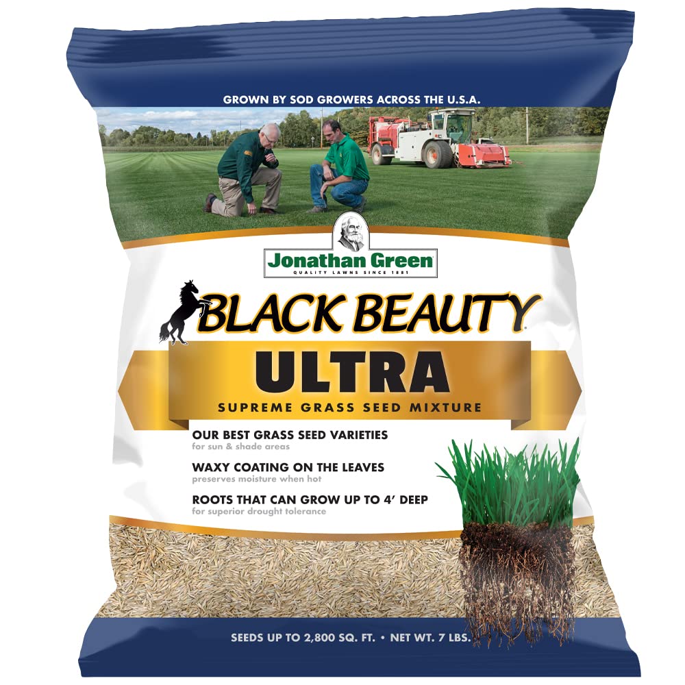 Jonathan Green Black Beauty Ultra Grass Seed 7 lb front view