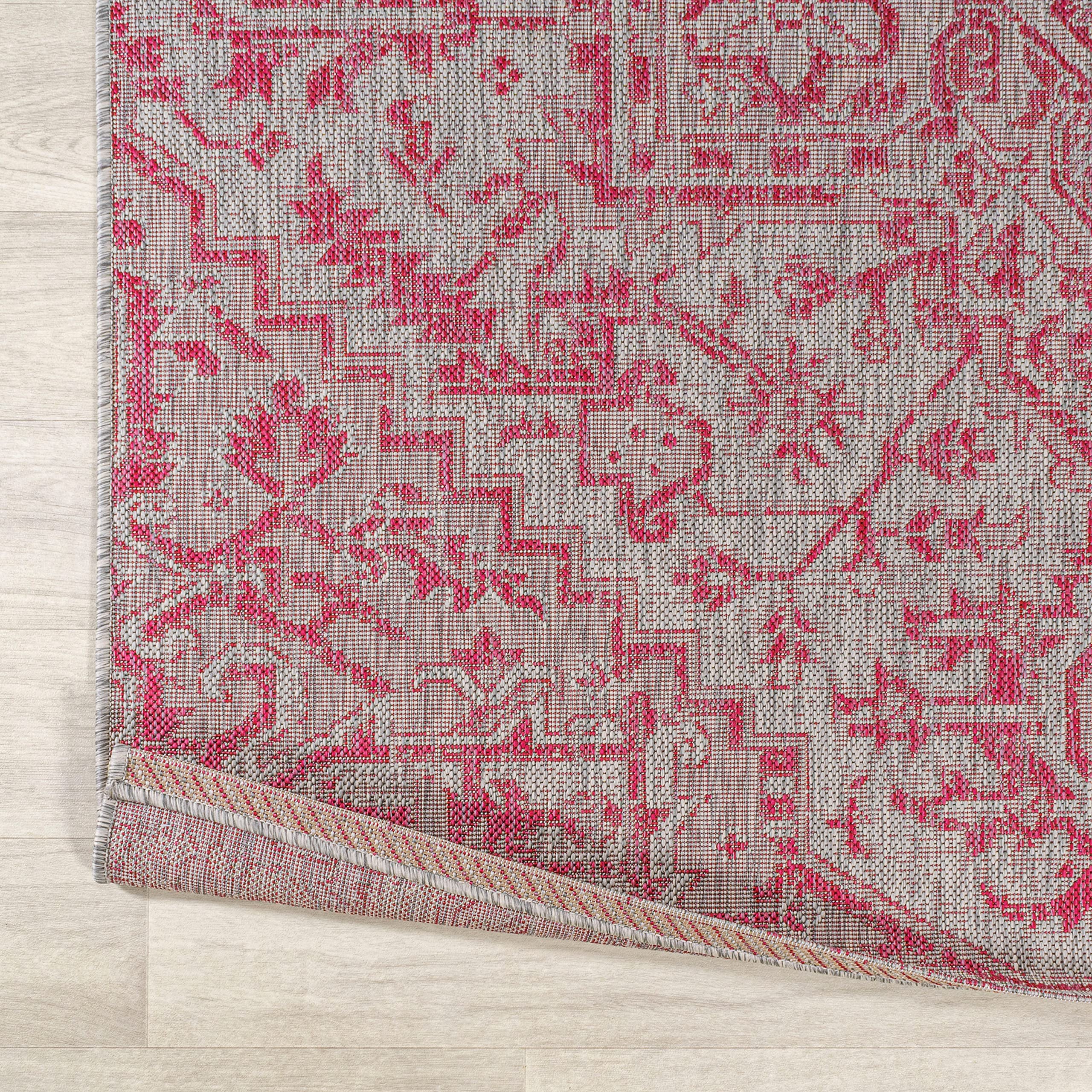 JONATHAN Y Boho Medallion Area Rug in a living room setting
