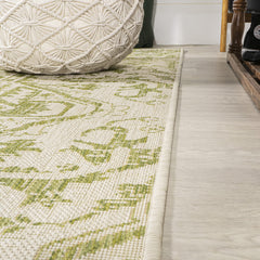 JONATHAN Y Boho Medallion Runner Rug showing detailed design