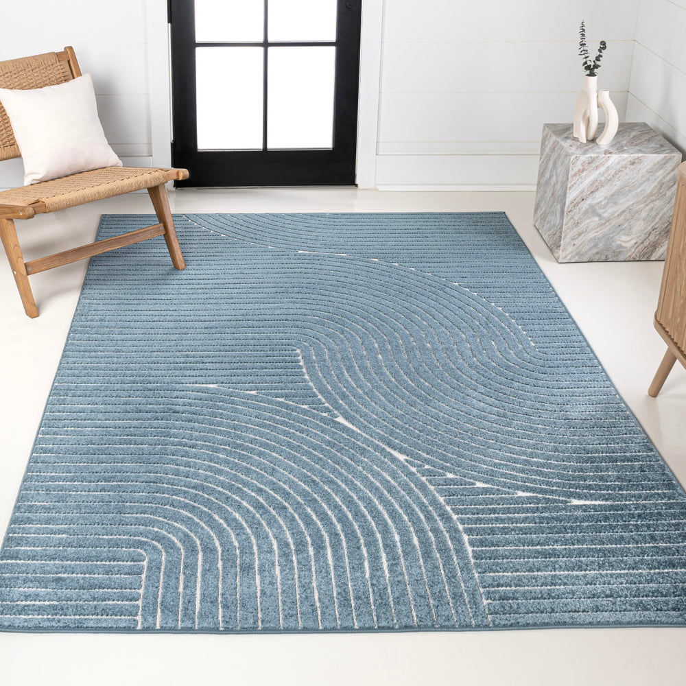 JONATHAN Y Hallie rug in outdoor patio setting