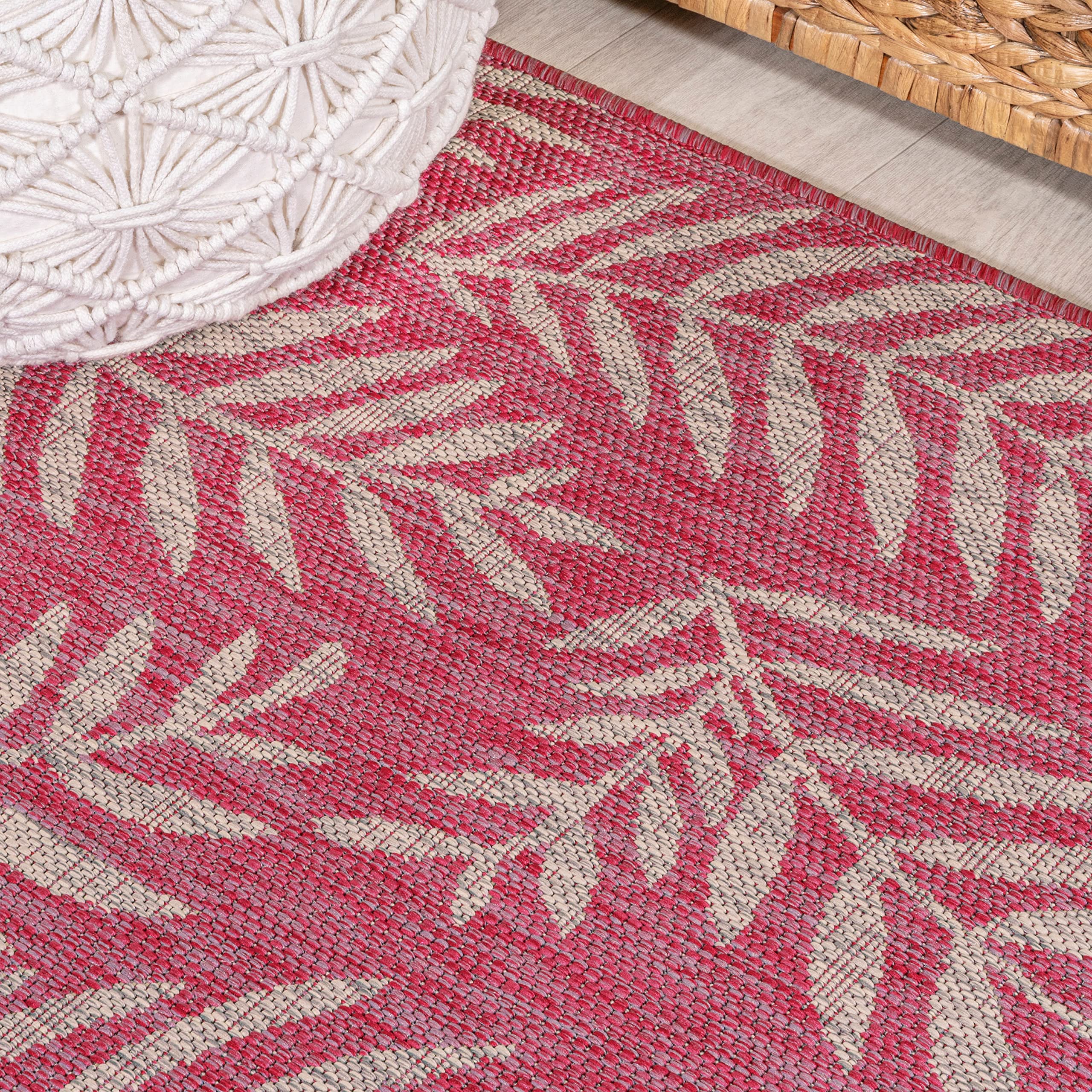 JONATHAN Y runner rug on a patio setting