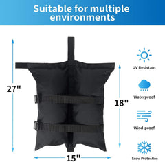 Jorohiker Canopy Weights Sandbags filled with sand