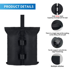 Jorohiker weight bags filled with sand for stability