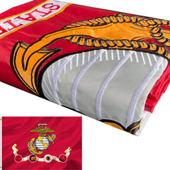 Joven Double Sided US Marine Corps Flag 3x5ft front view