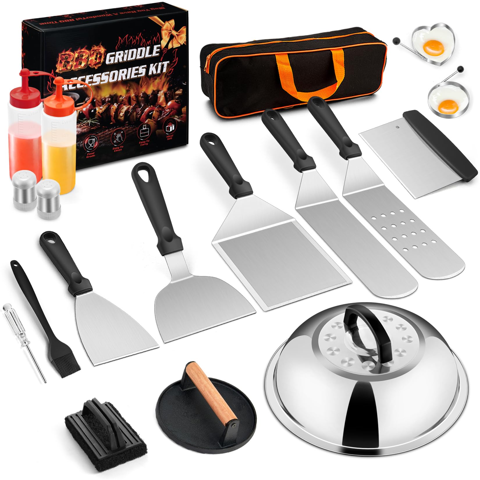 Joyfair Griddle Accessories Kit 18Pcs with Carrying Bag