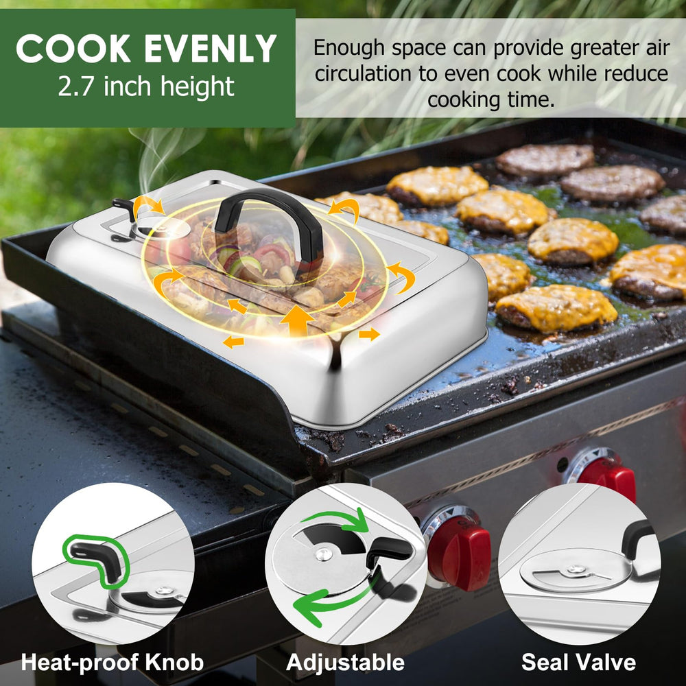 Joyfair melting dome set, two covers with screwdriver included