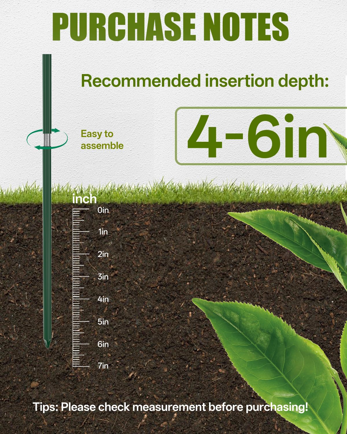 joyhalo 24 Inch Metal Plant Support Stakes in use with tomatoes