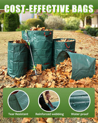 joyhalo 40 Gallon Garden Bag green flat collapsed for storage