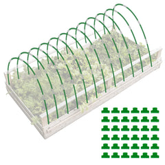 joyhalo Garden Hoops 72 Pack with green PVC coating