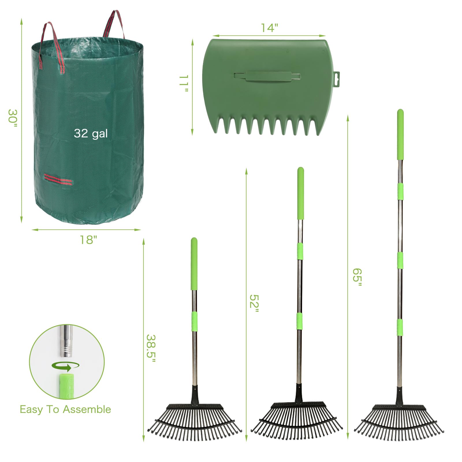 joyhalo rake set packaging view