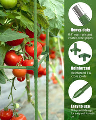 joyhalo Tomato Cage assembled with plants