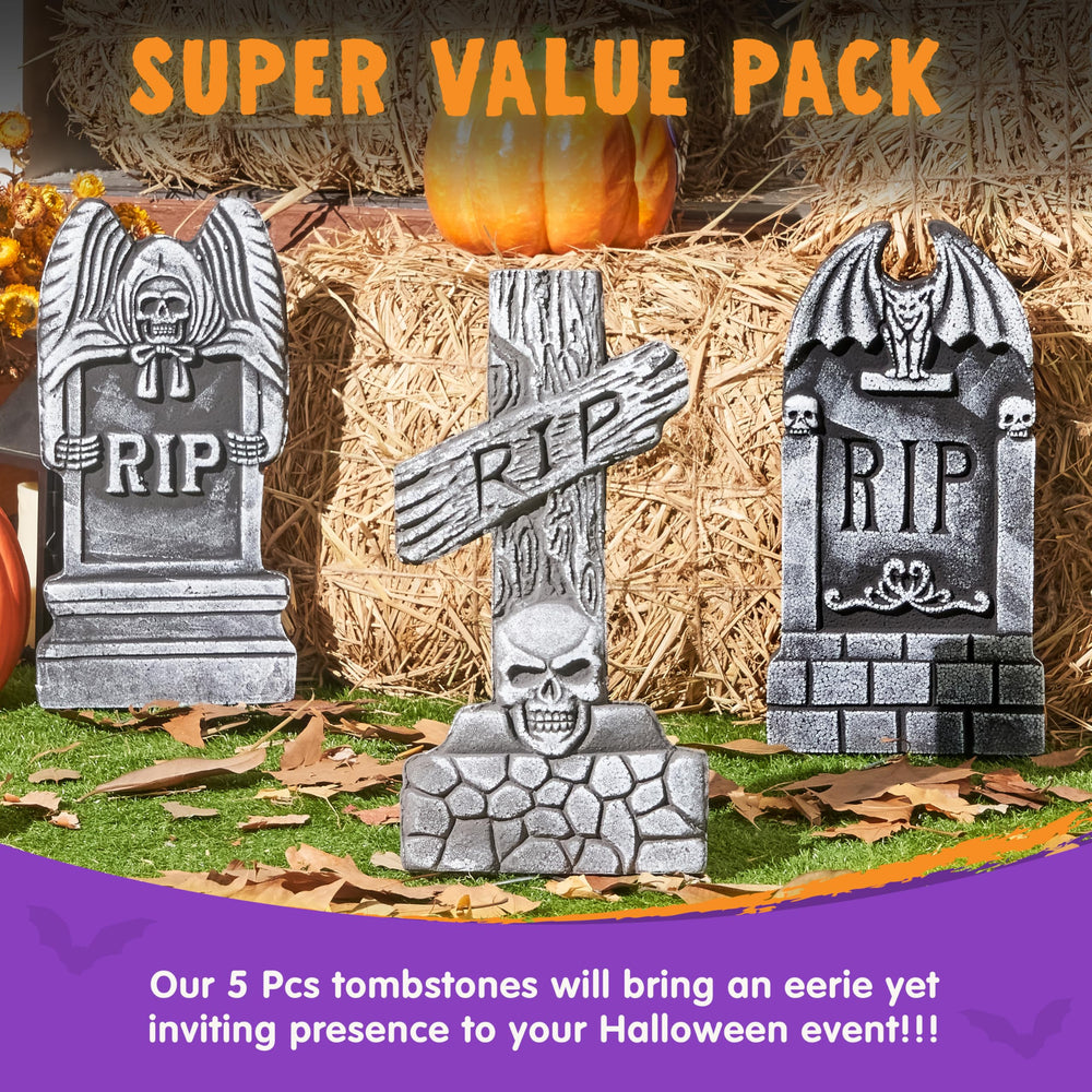 JOYIN 17-inch foam tombstone garden installation