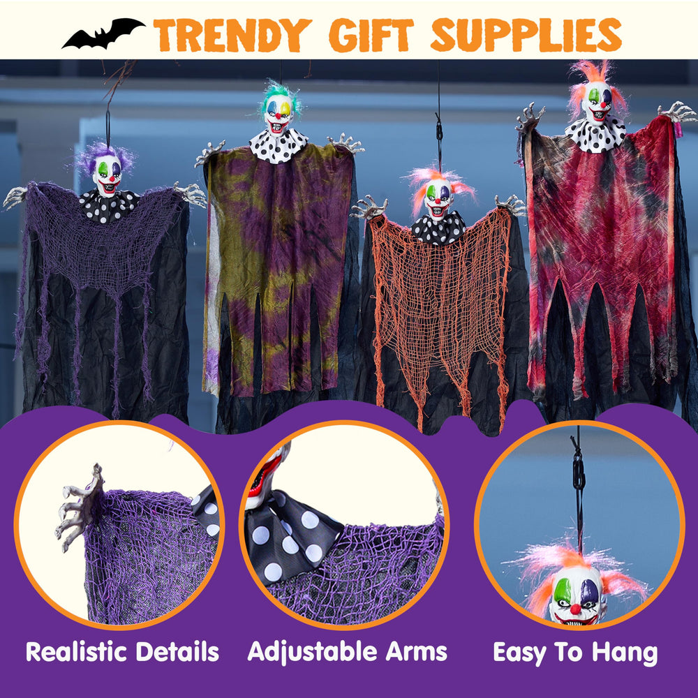 JOYIN 29-inch purple clown decoration in garden