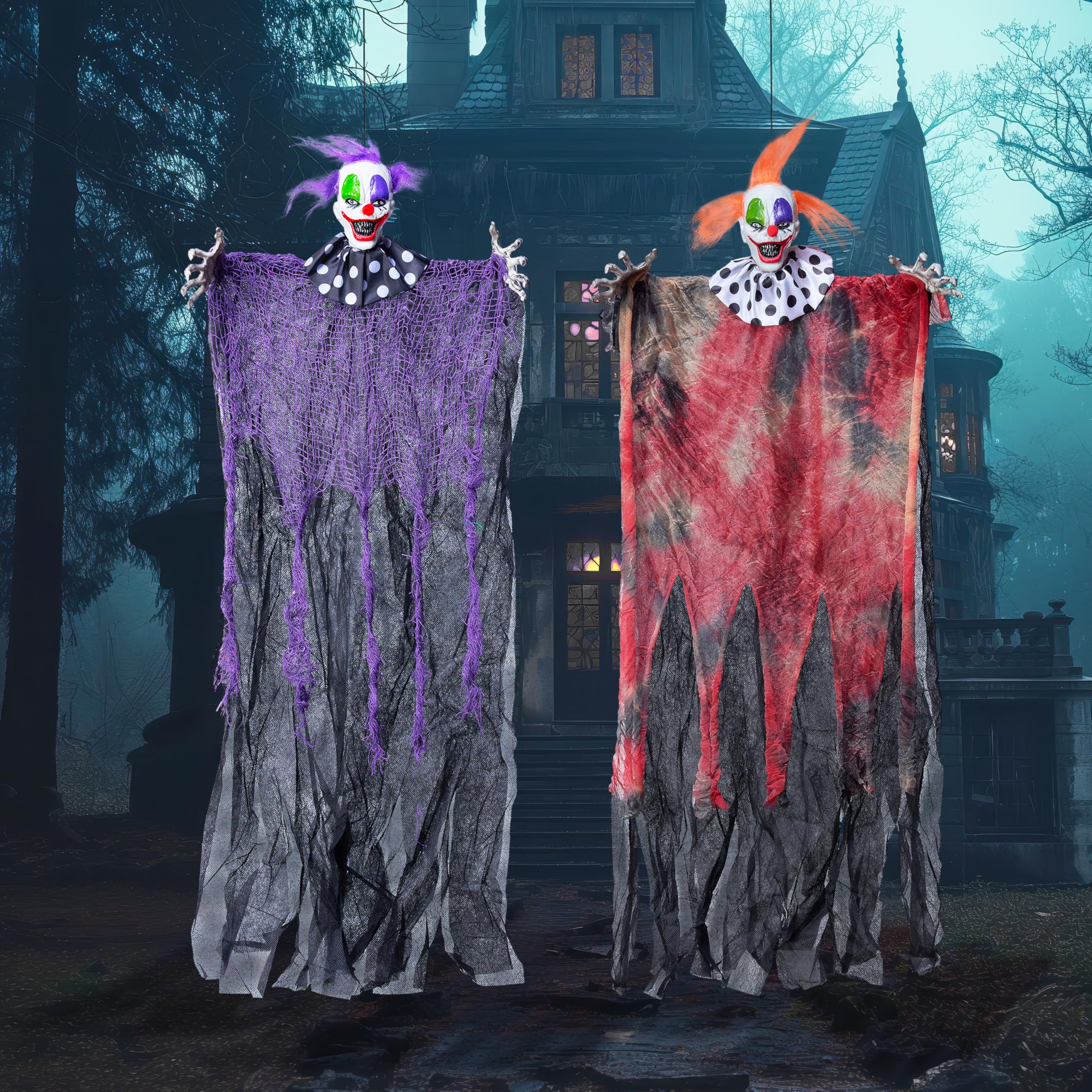 JOYIN clown decorations pack with cord and string