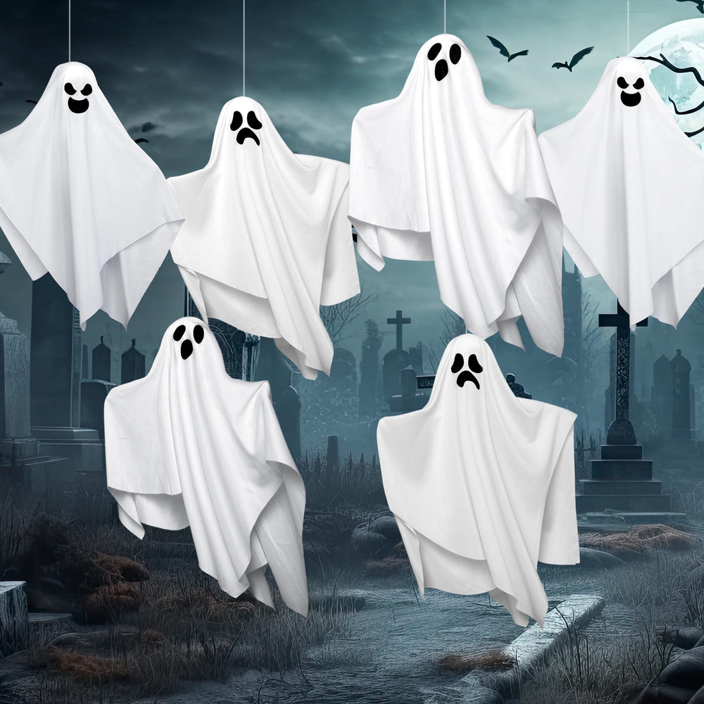 JOYIN ghost decorations set against a porch