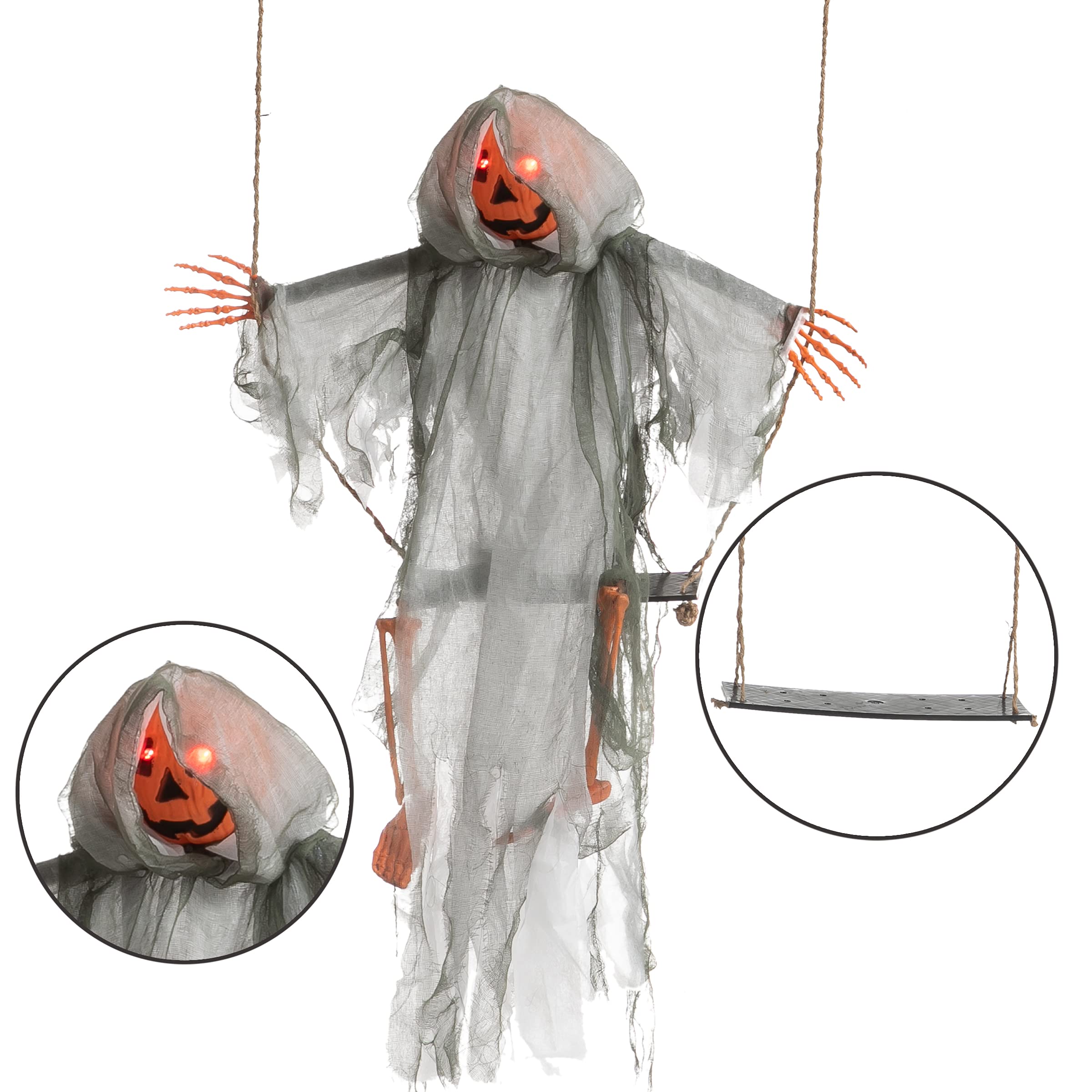 JOYIN Halloween decorations hanging in a garden